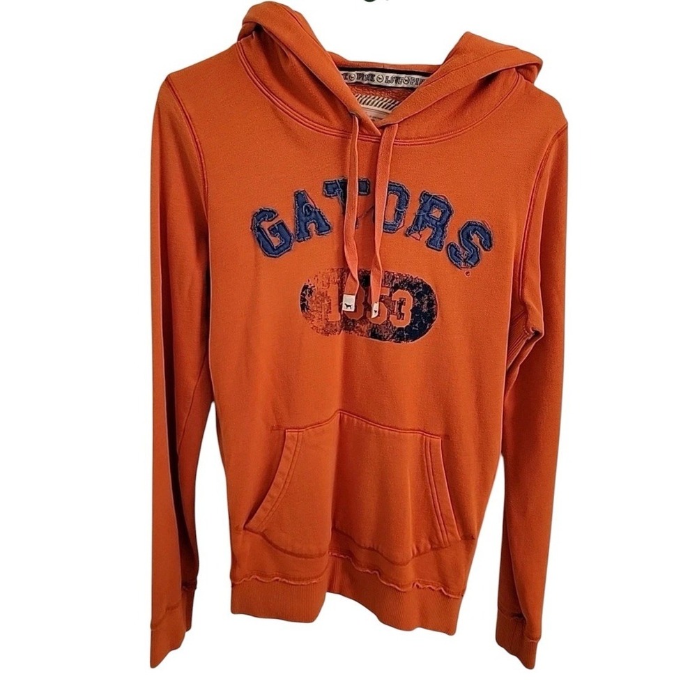 PINK Victoria's Secret Florida Gators Pullover Hoodie Orange Blue Women's Medium